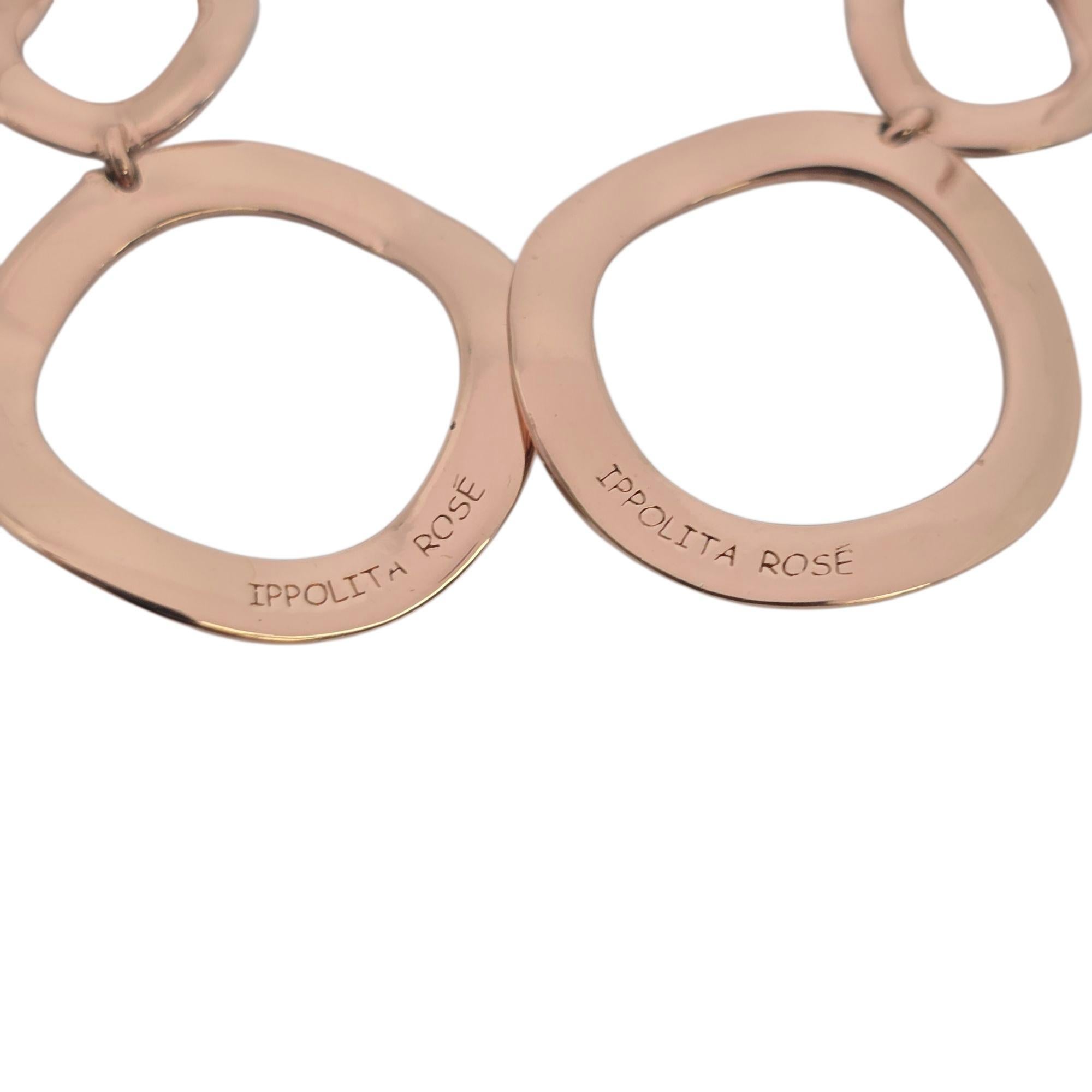 Pendientes colgantes Ippolita Rosa de plata de ley Carino Muñeco de nieve #22211 en venta 2