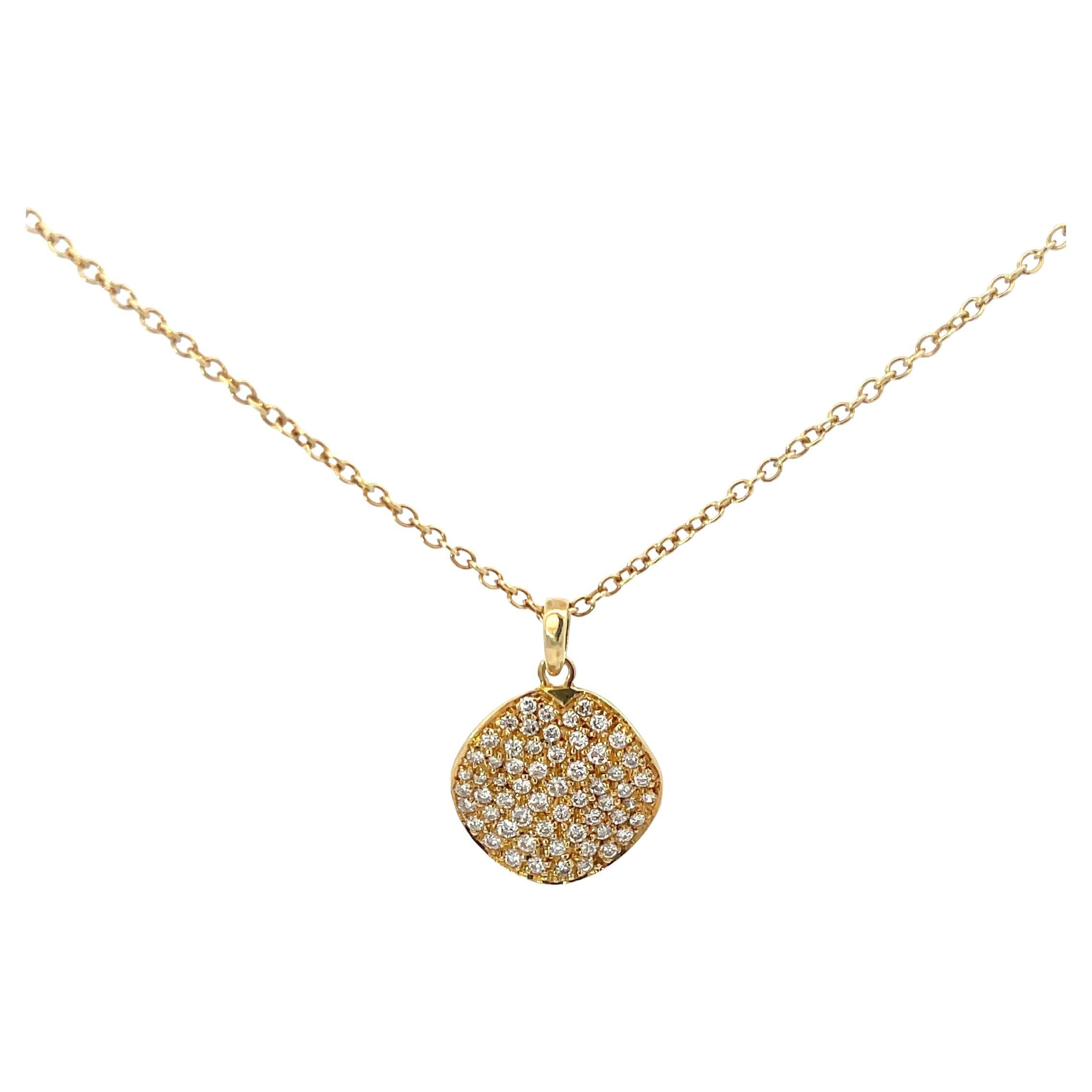 Ippolita Stardust Collection Diamond Pendant in 18K Yellow Gold For Sale