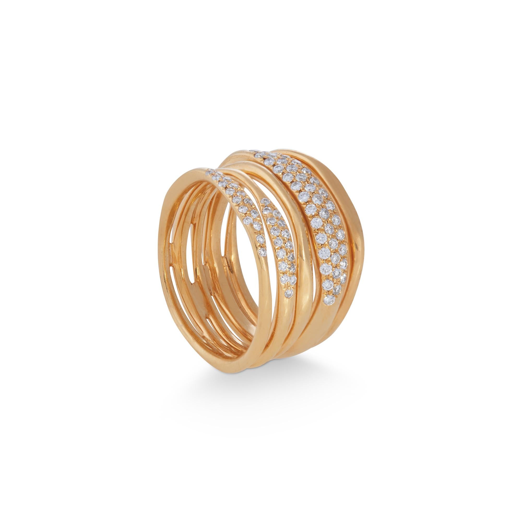 gold squiggle ring
