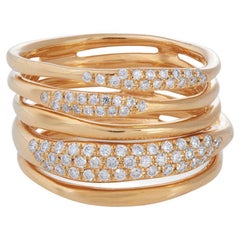 Ippolita Stardust 'Squiggle' Gold and Diamond Ring