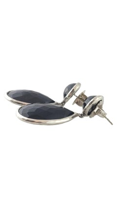 Ippolita Sterling Silver Black Onyx Rock Candy Drop Earrings #17455