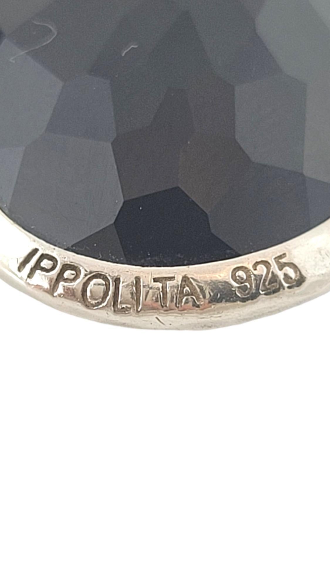 Ippolita Sterling Silver Black Onyx Rock Candy Drop Earrings #17455 1