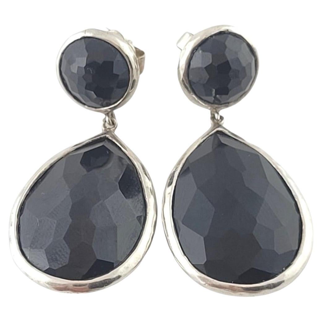 Ippolita Sterling Silver Black Onyx Rock Candy Drop Earrings #17455