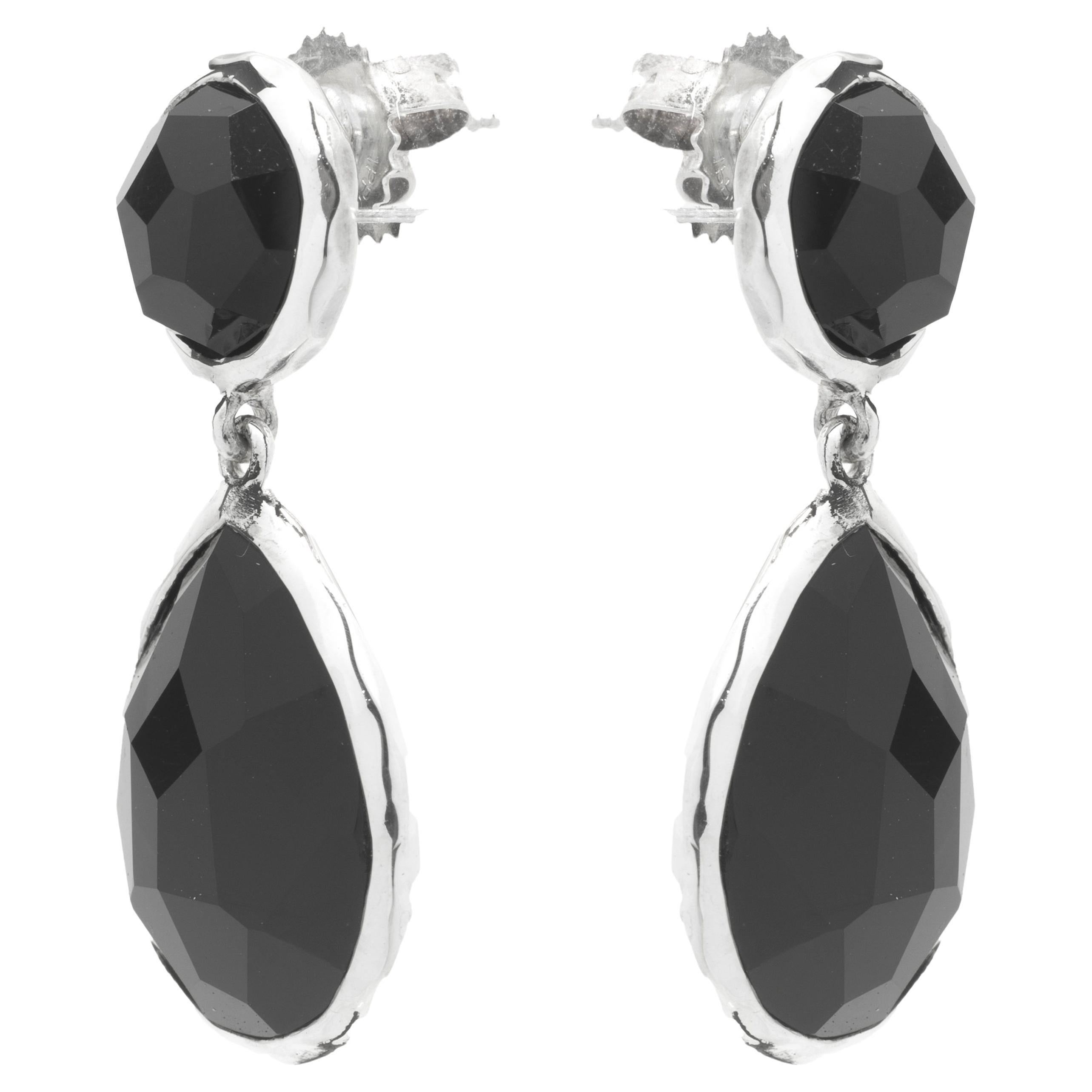 Ippolita Sterling Silver Black Onyx Rock Candy Drop Earrings