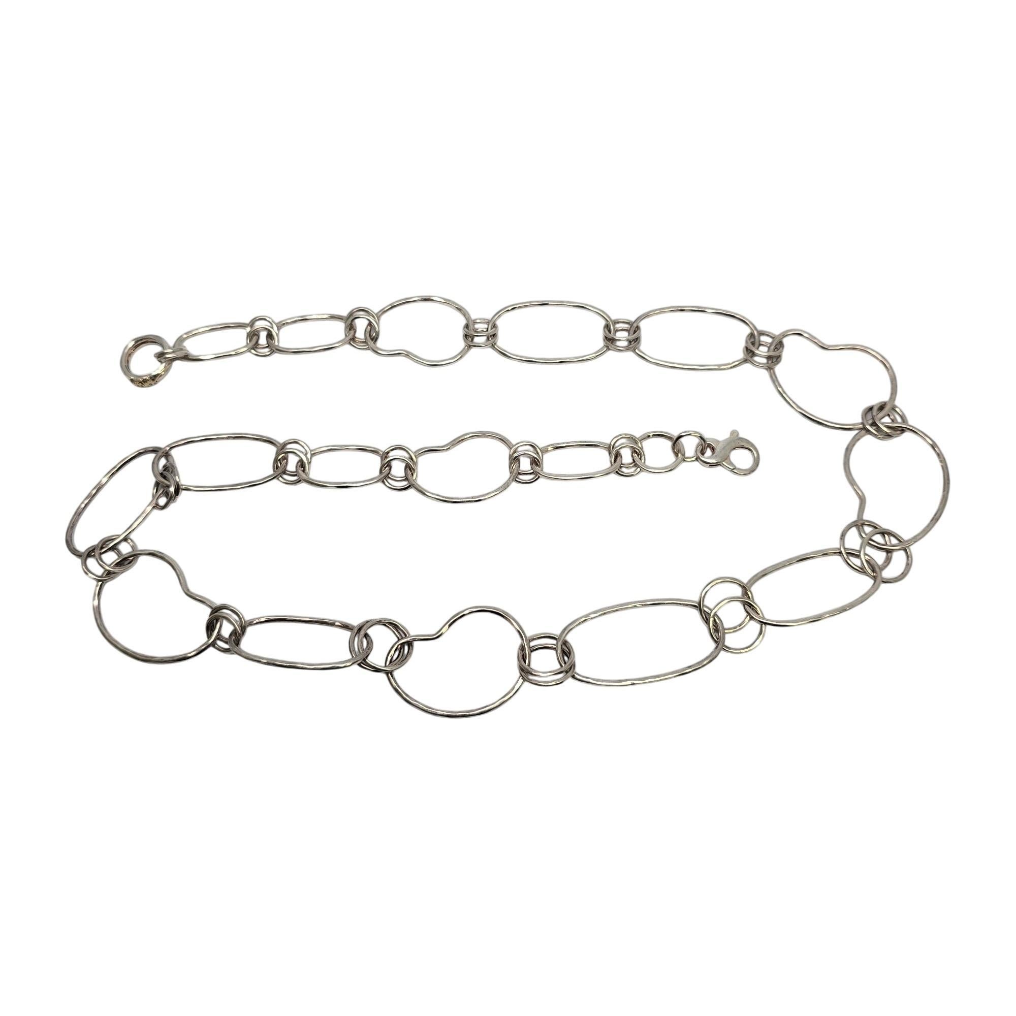 Ippolita Collana in argento 925 Classico Prosper con fagioli martellati #19451 In condizioni buone in vendita a Washington Depot, CT