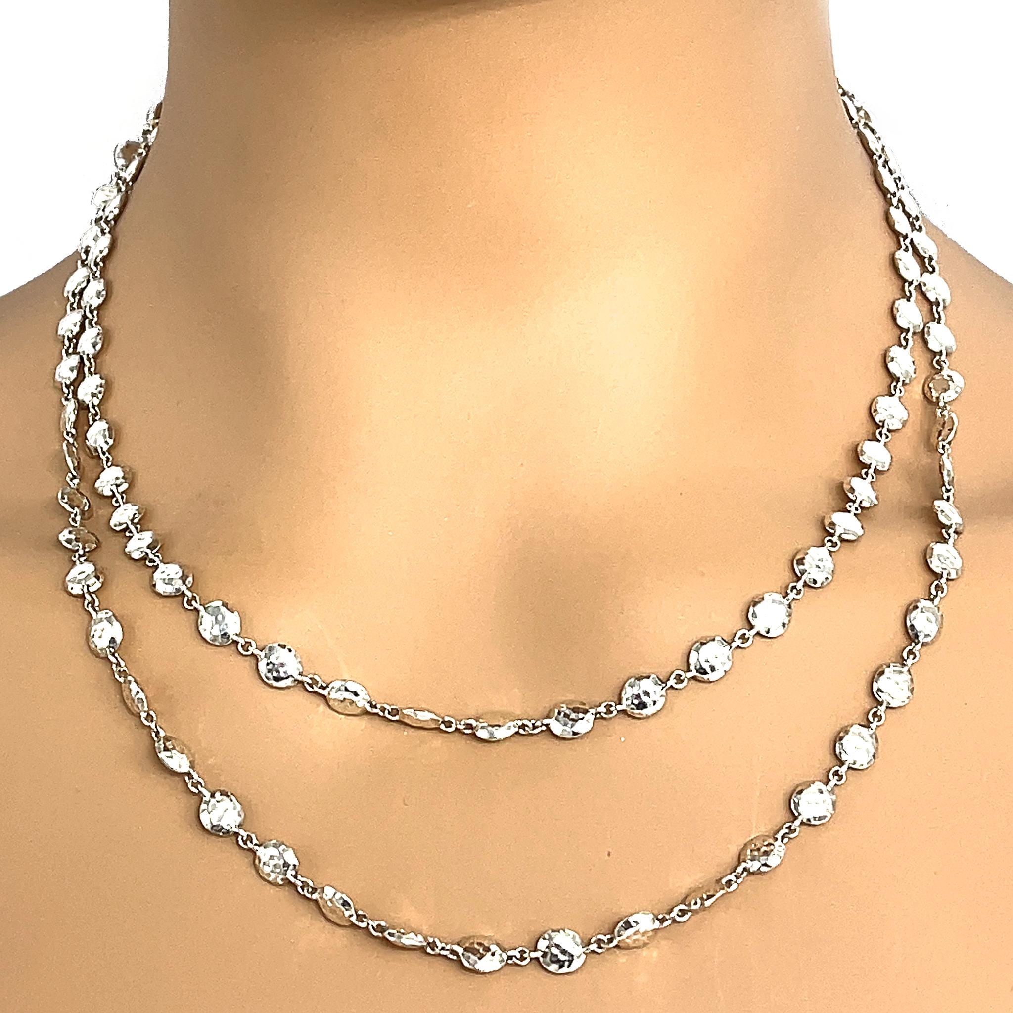 Women's Ippolita Sterling Silver Confetti Long Chain Necklace For Sale