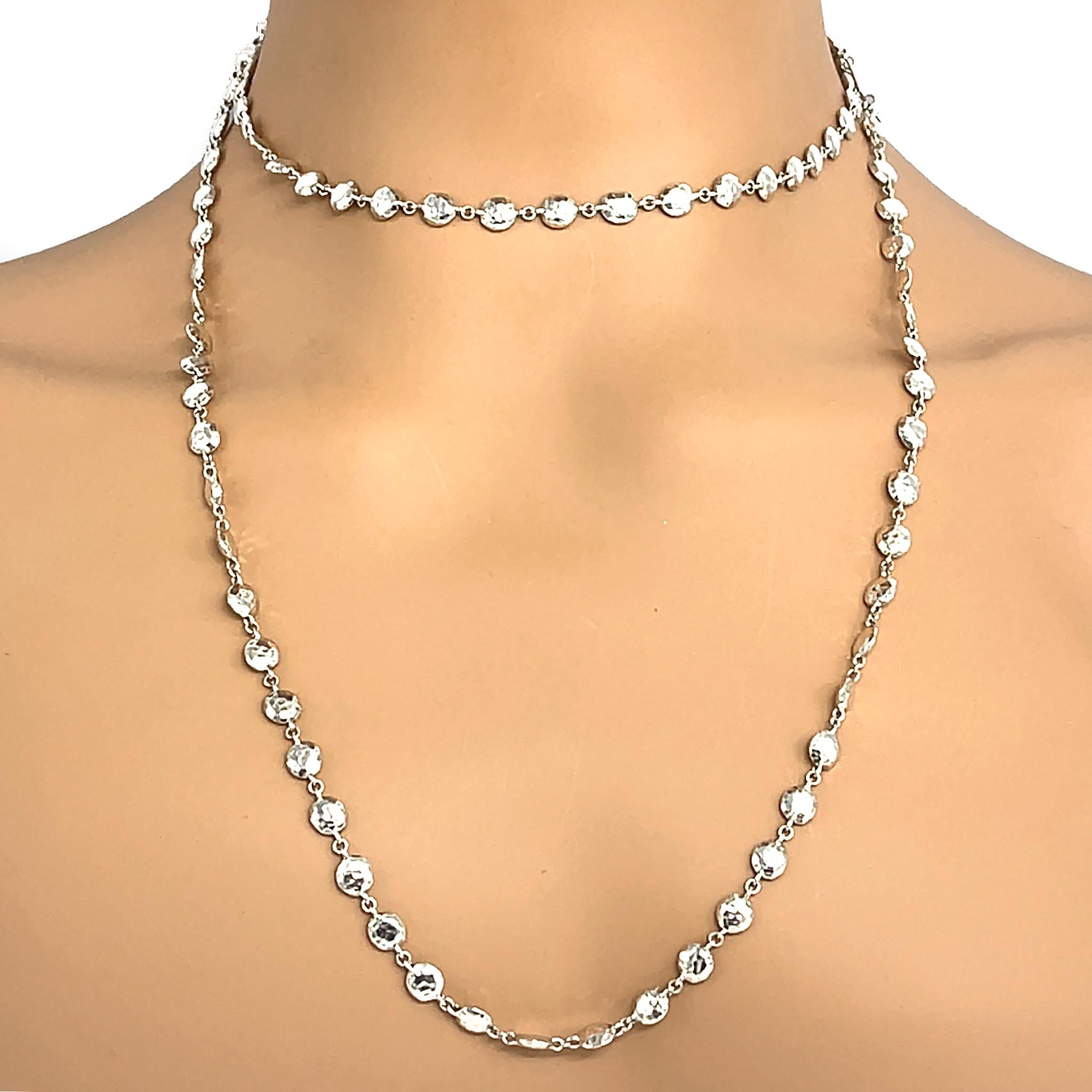 Ippolita Sterling Silver Confetti Long Chain Necklace For Sale 1