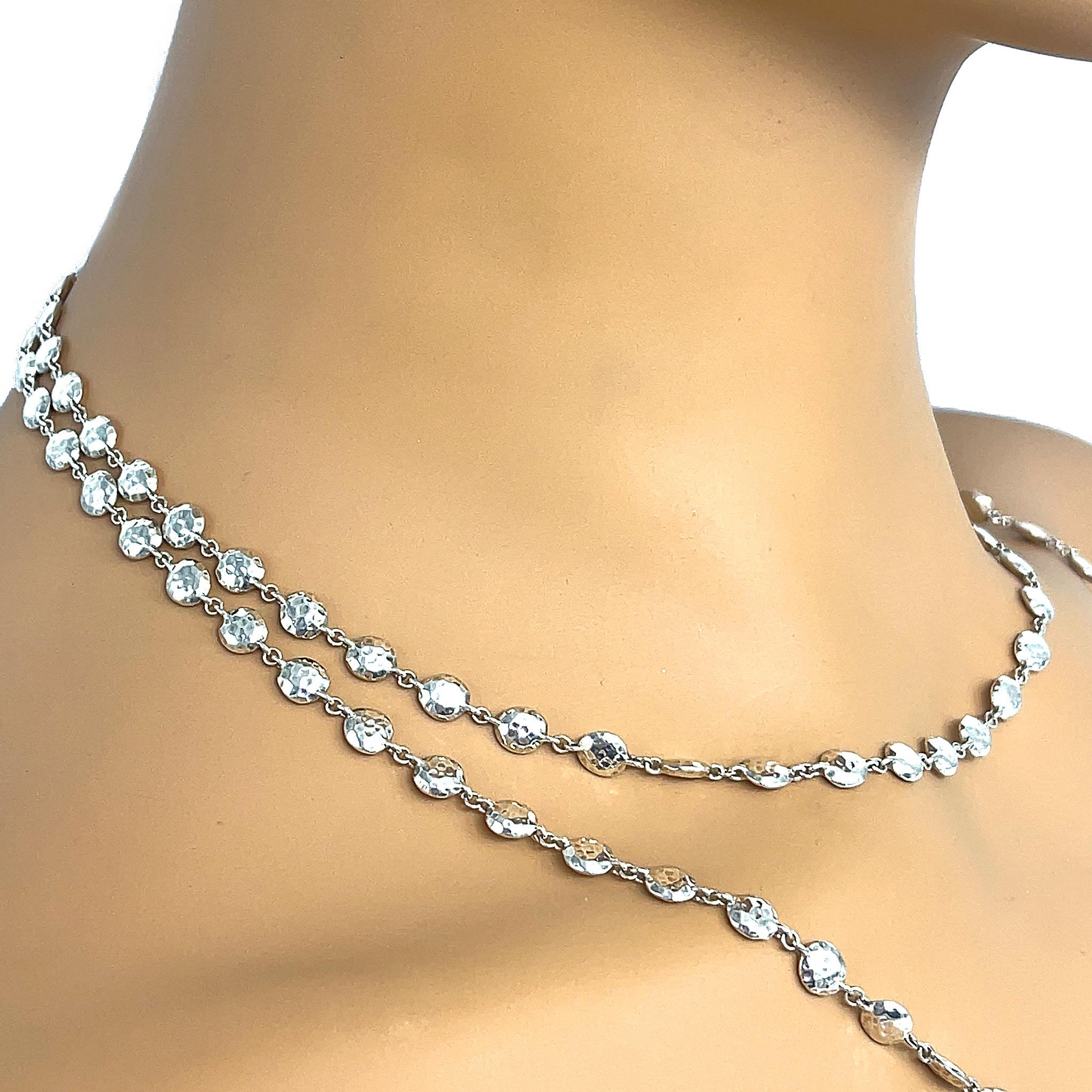 Ippolita Sterling Silver Confetti Long Chain Necklace For Sale 4