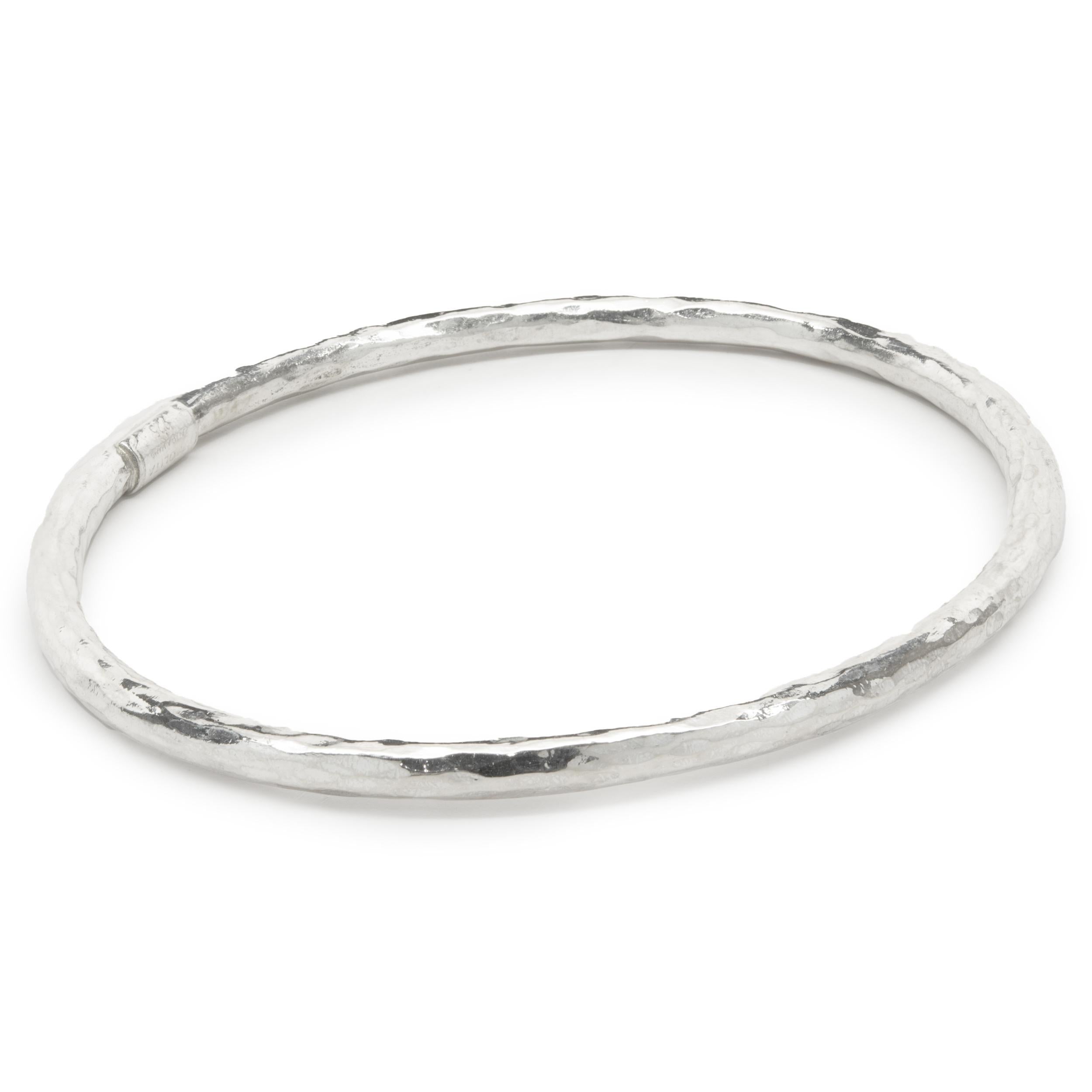 Designer: Ippolita
Material: sterling silver
Weight: 25.13 grams
Dimensions: bracelet will fit up to a 7-inch wrist