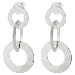 Ippolita Sterling Silver Hammered Interlocking Earrings