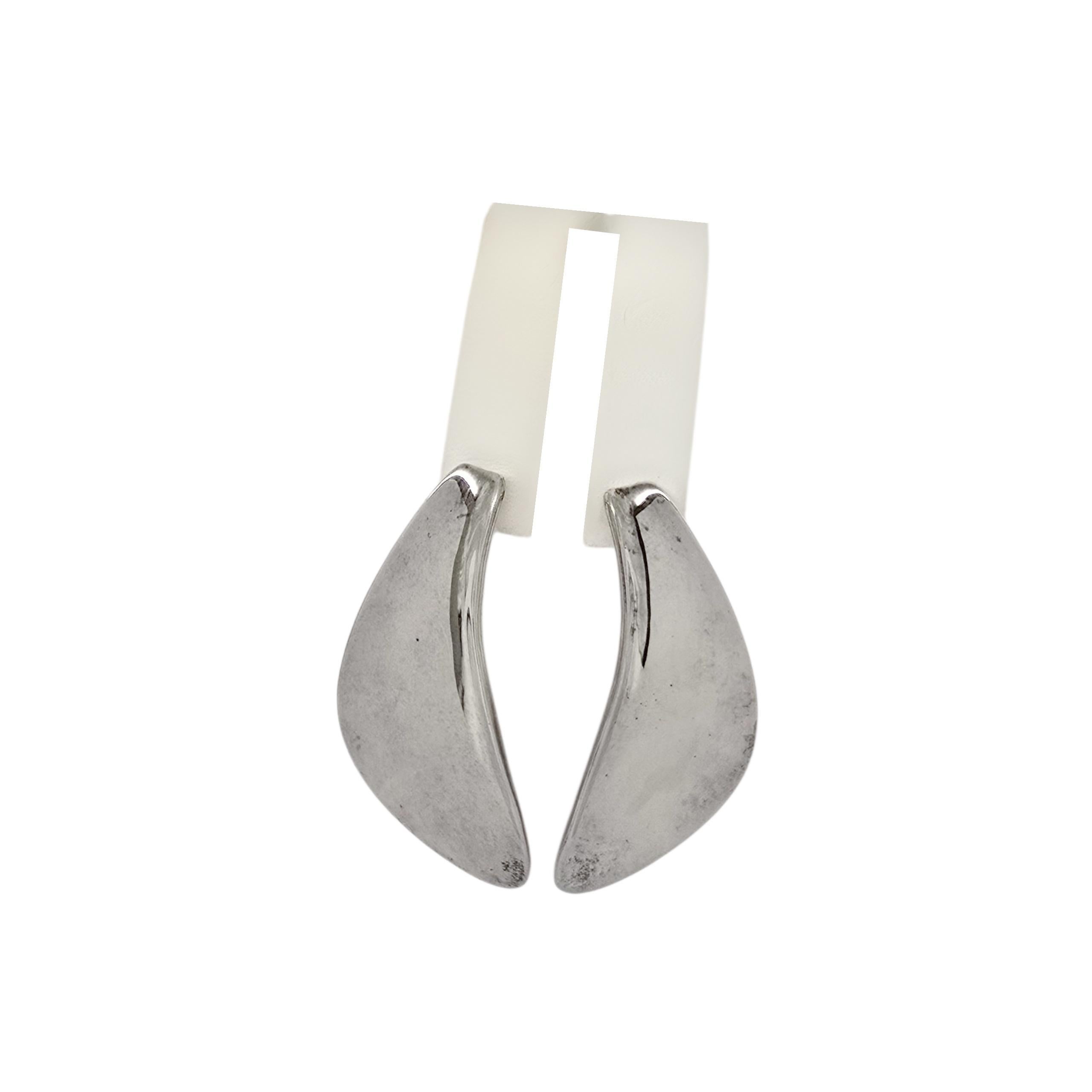 Women's Ippolita Sterling Silver Modernist Boomerang Earrings #22840 For Sale