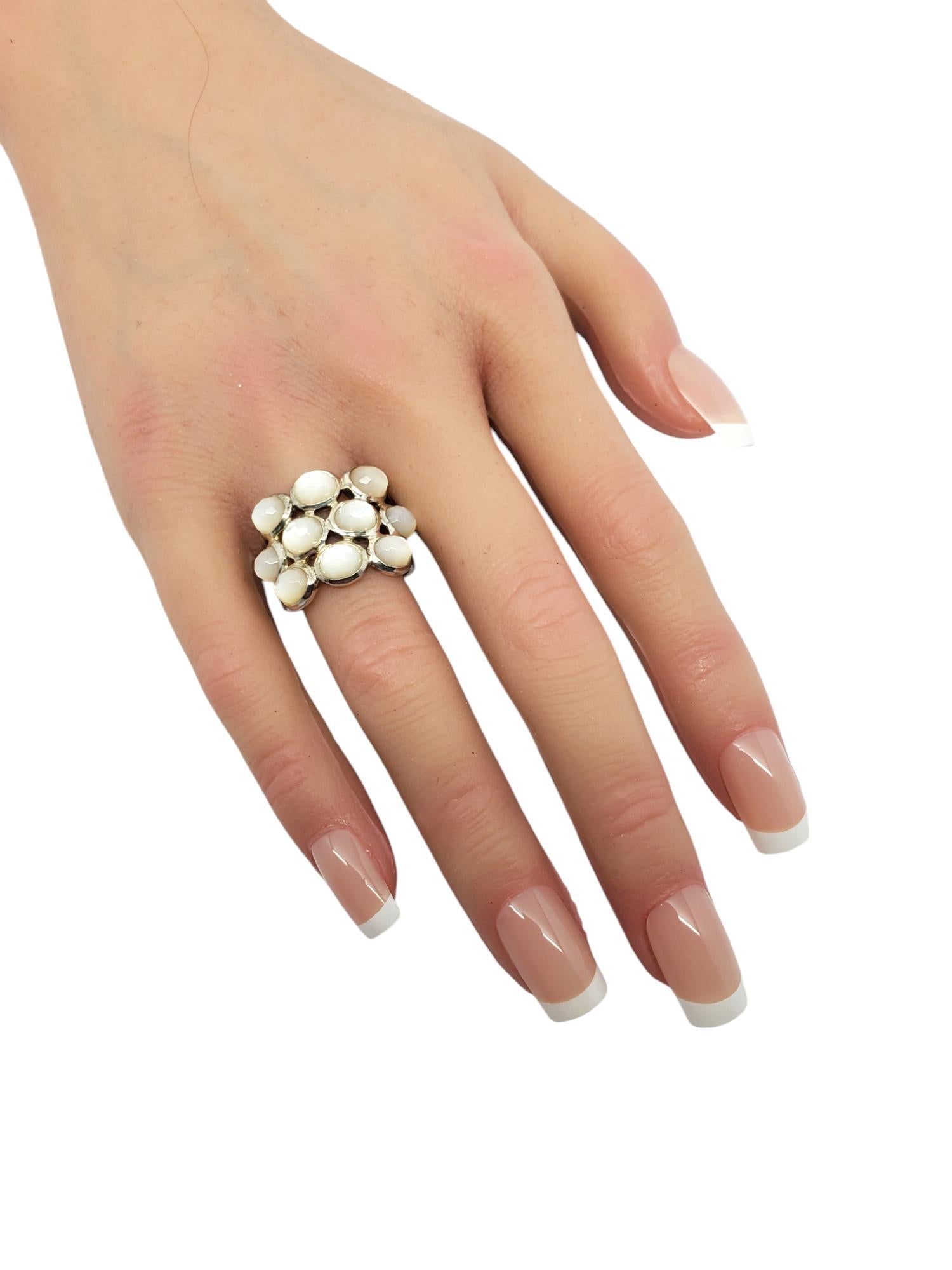 Ippolita Sterling Silver Mother of Pearl Ring Band Size 6.75 #19944 For Sale 2