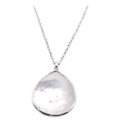 Ippolita Sterling Silver Necklace with Mother of Pearl Tear Drop Pendant