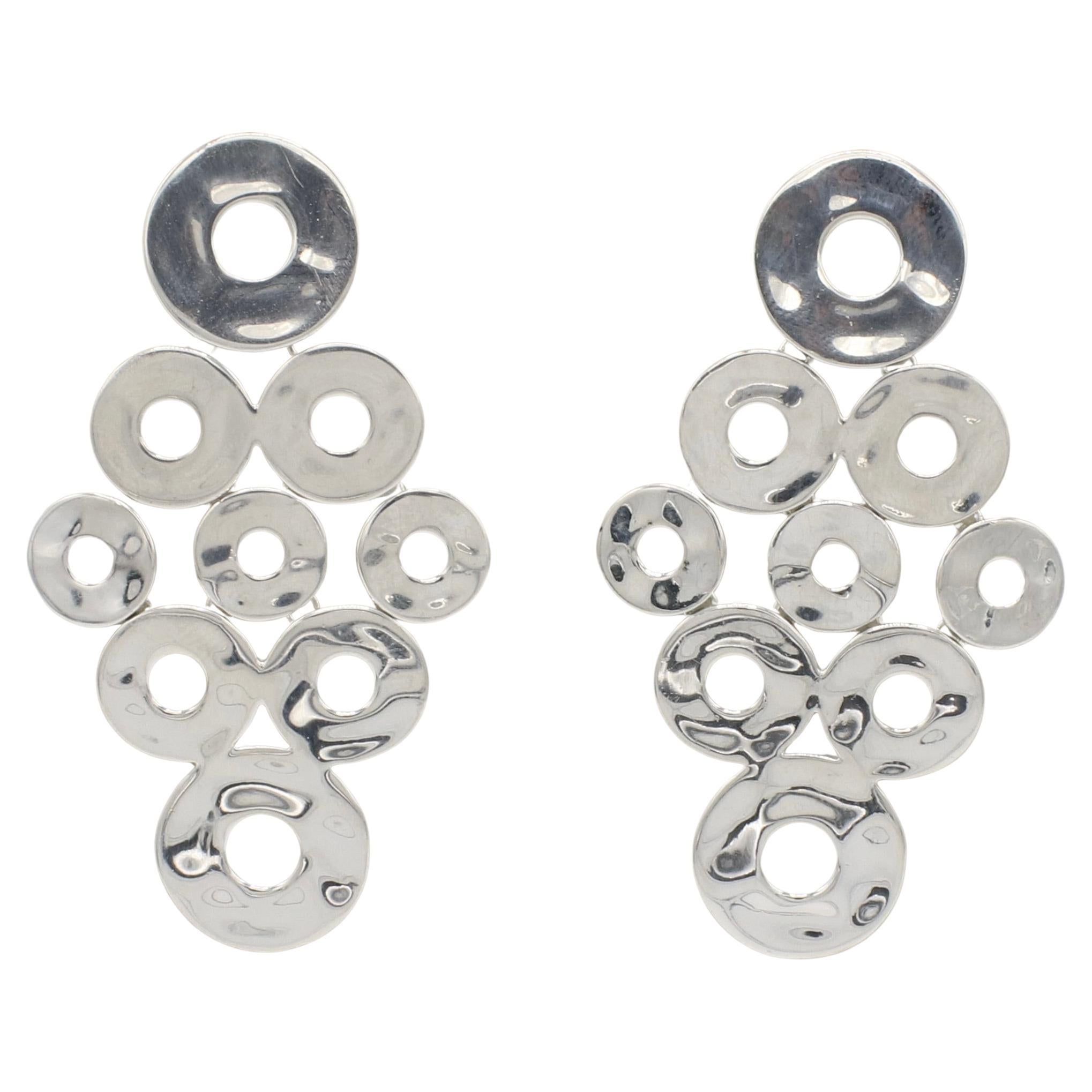 Ippolita Sterling Silver Open Circle Dangle Drop Earrings