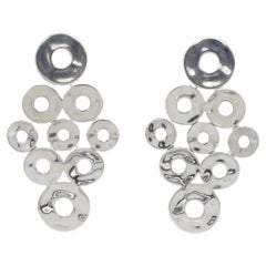 A. Silver - Orecchini pendenti a cerchio aperto in argento 925