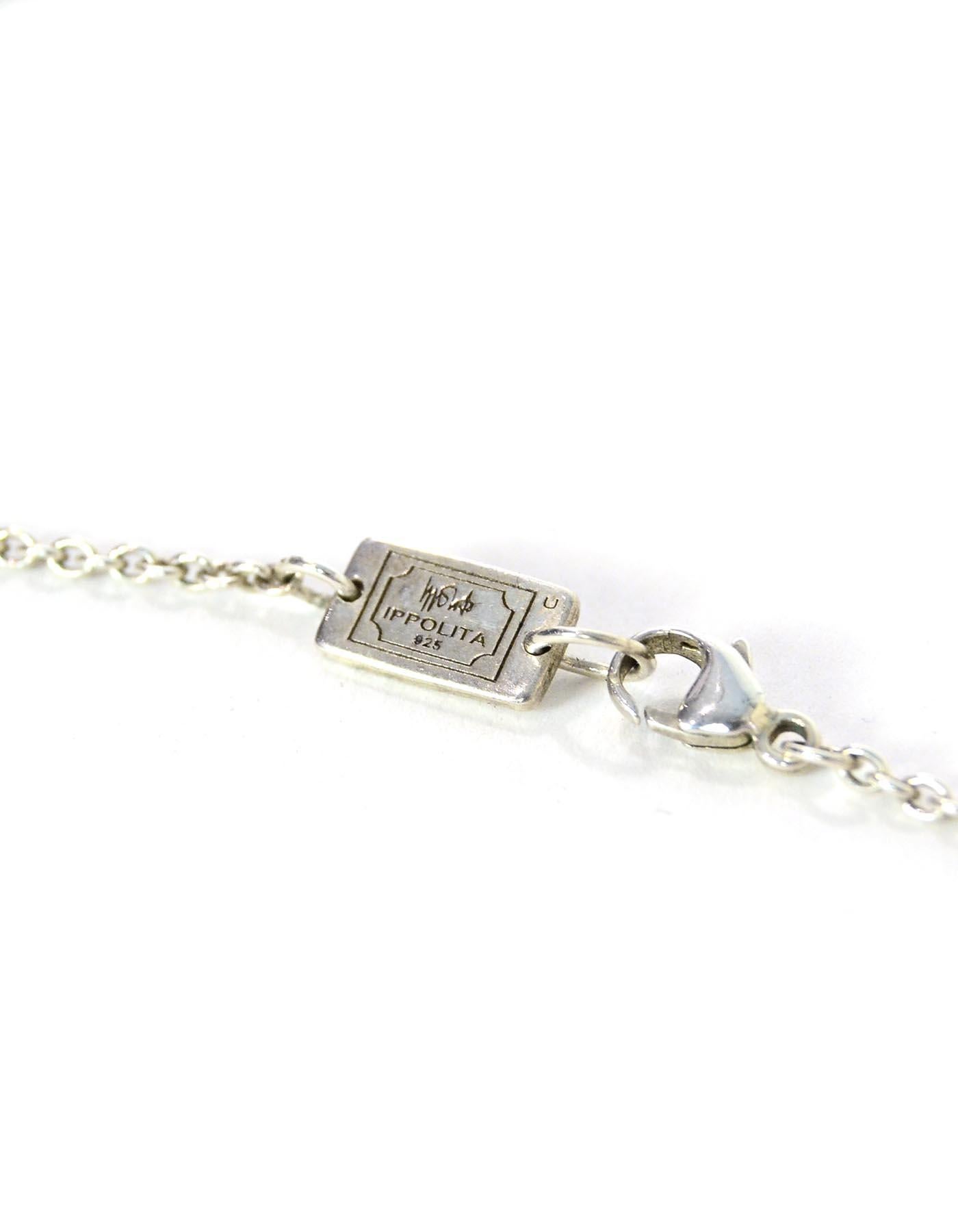 Women's Ippolita Sterling Silver Quartz/Mother Of Pearl Pendant Necklace W/ Diamonds