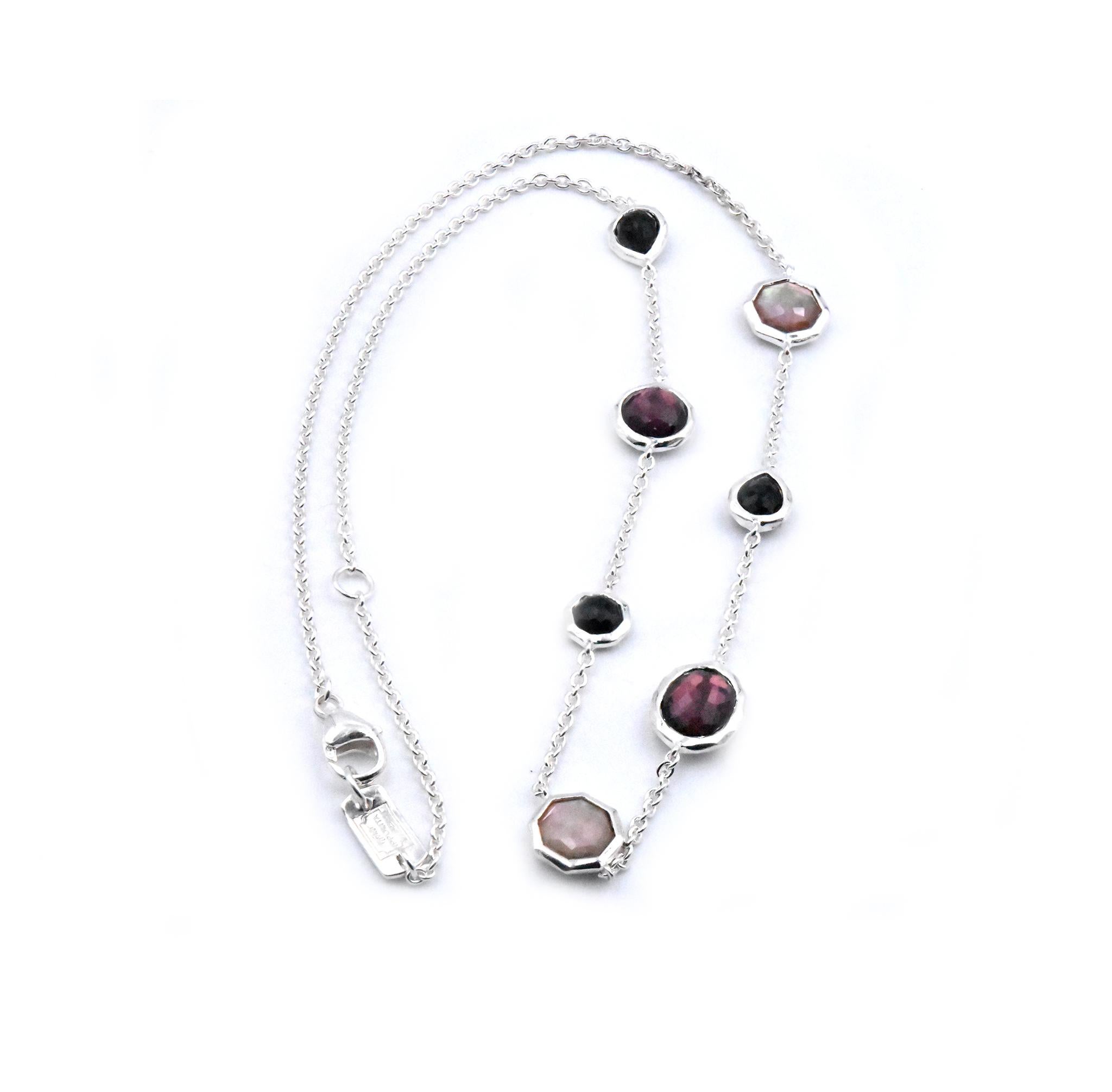 Women's or Men's Ippolita Sterling Silver Rock Candy Station Necklace