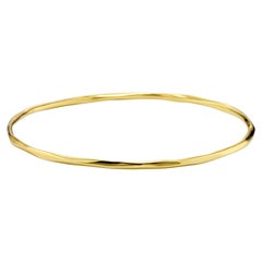 Ippolita Thin Faceted Bangle in 18K Gold