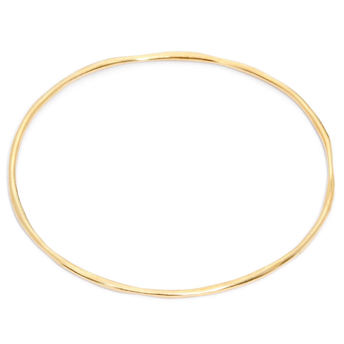 Ippolita Yellow Gold Bangle Bracelet In Excellent Condition For Sale In Dallas, TX