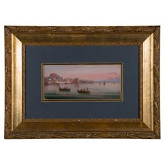 Ippolito Caffi 19th Century Signed Italian Painting