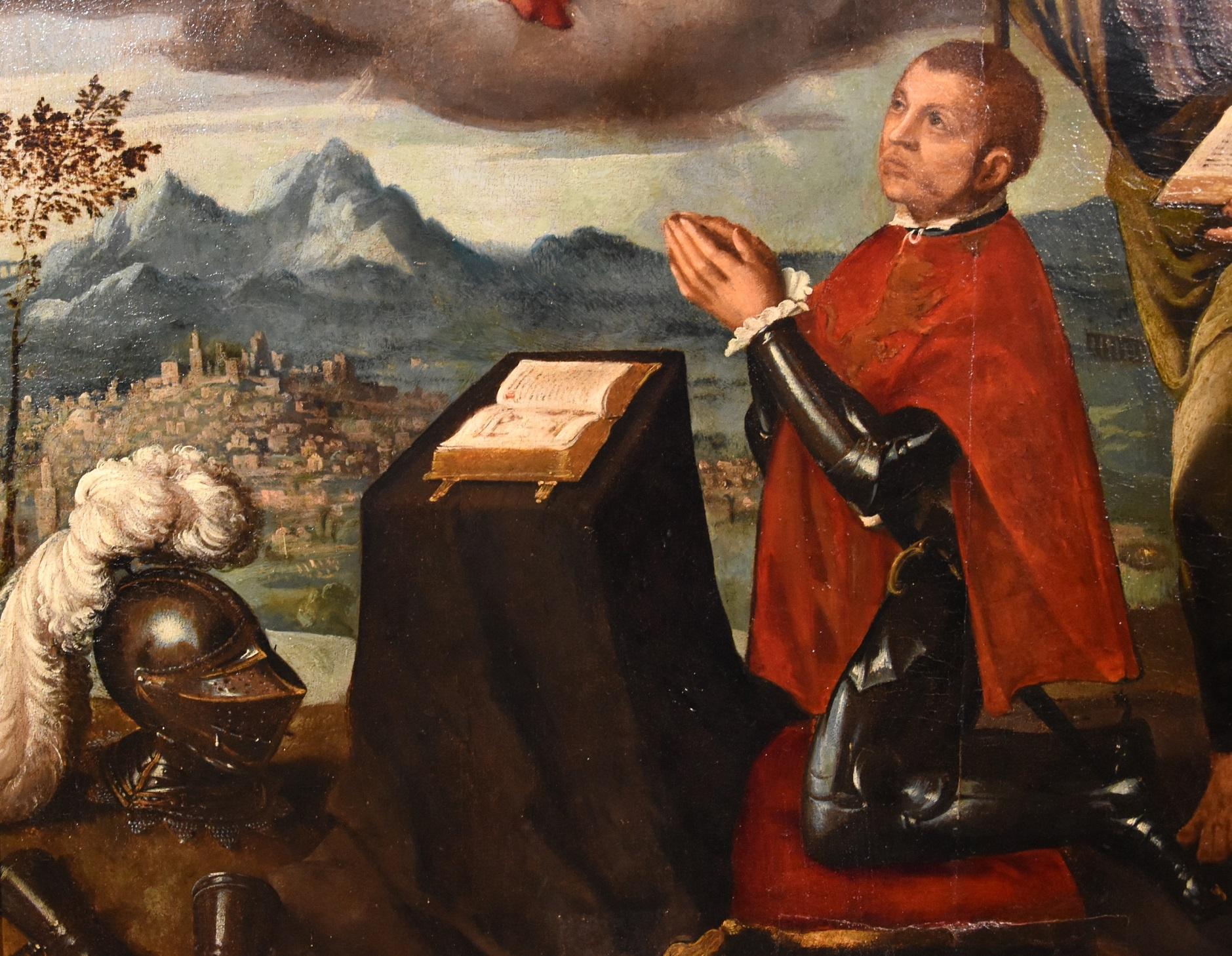 Madonna Scarsella Dipinto Olio su tela Antico Maestro 16/17° Secolo Raffaello Arte in vendita 9