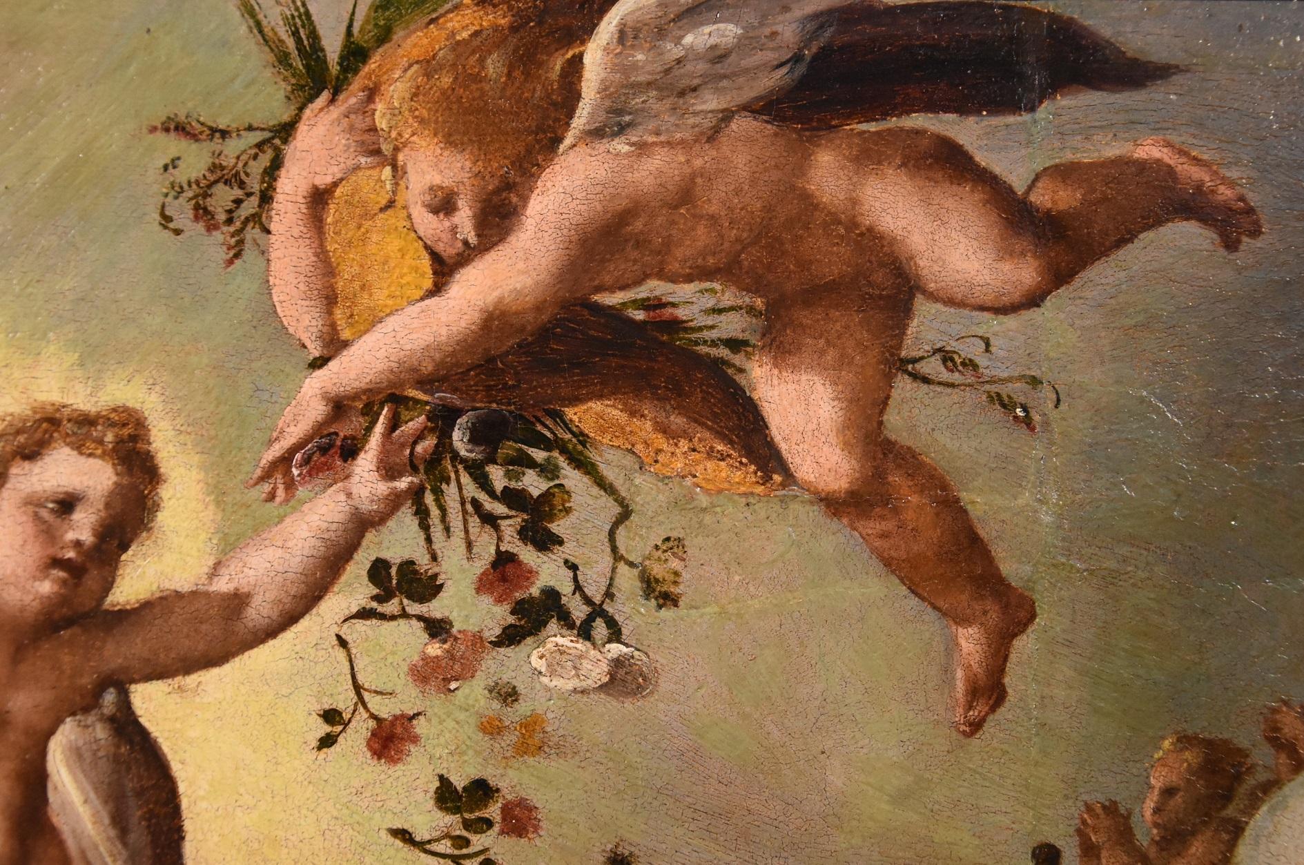Madonna Scarsella Paint Oil on canvas Old master 16/17th Century Raffaello Art For Sale 13