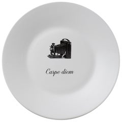 "Ipse Dixit", Crafted in Italy Set of Dessert Plates with Famous Latin Mottos
