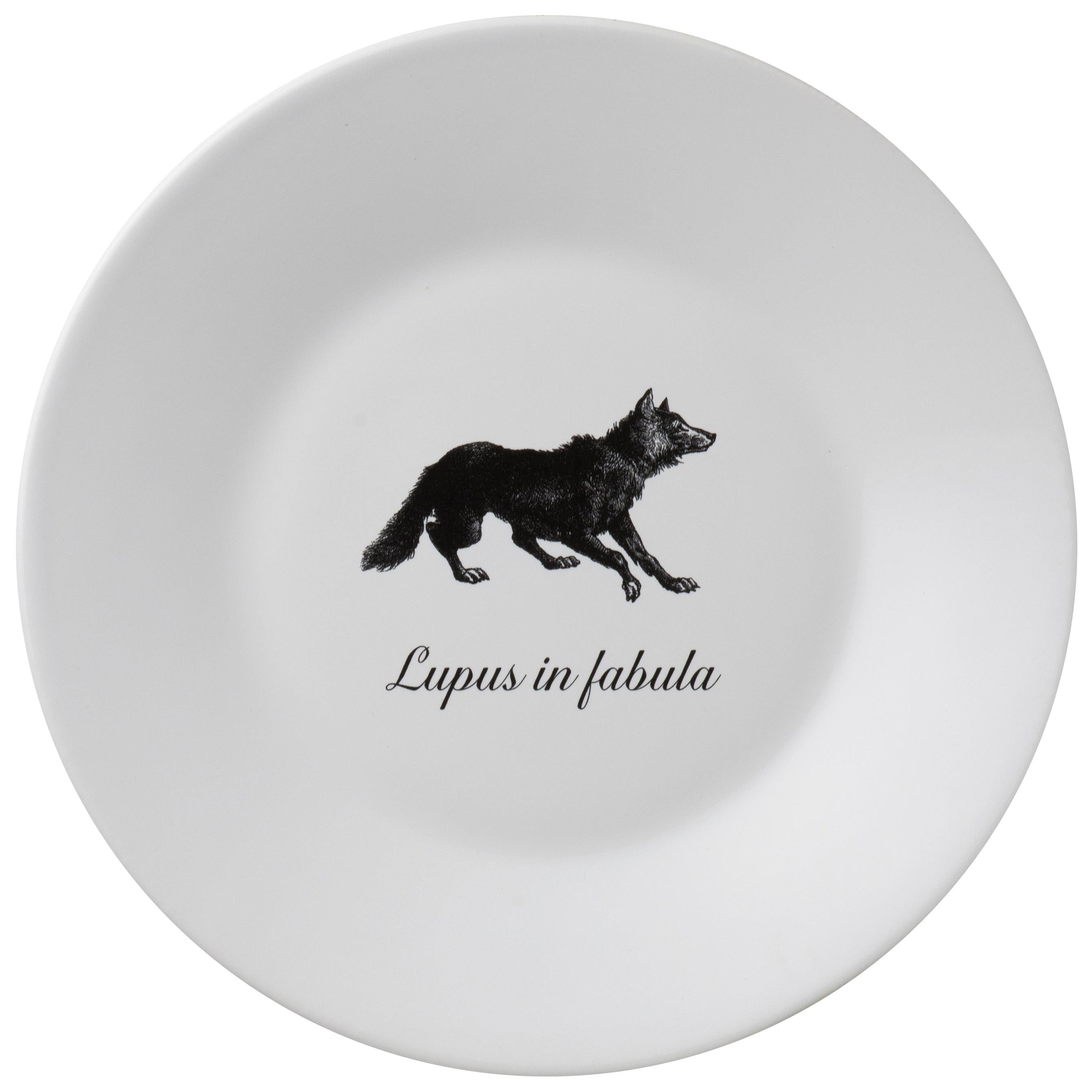 "Ipse Dixit", Crafted in Italy Set of Dessert Plates with Famous Latin Mottos For Sale
