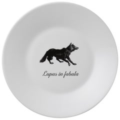 "Ipse Dixit", Crafted in Italy Set of Dessert Plates with Famous Latin Mottos