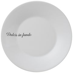 "Ipse Dixit": Crafted in Italy Set of Dinnerware with Famous Latin Mottos