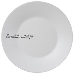 "Ipse Dixit": Crafted in Italy Set of Dinnerware with Famous Latin Mottos