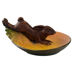 Ipsen's, Denmark, Bowl in Hand-Painted Glazed Ceramics with Jumping Hare