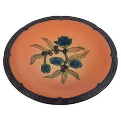 Ipsens, Denmark, Ceramic Bowl with Floral Motif
