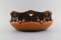 Ipsen's, Denmark, Large Bowl in Openwork Ceramics, 1920s/30s