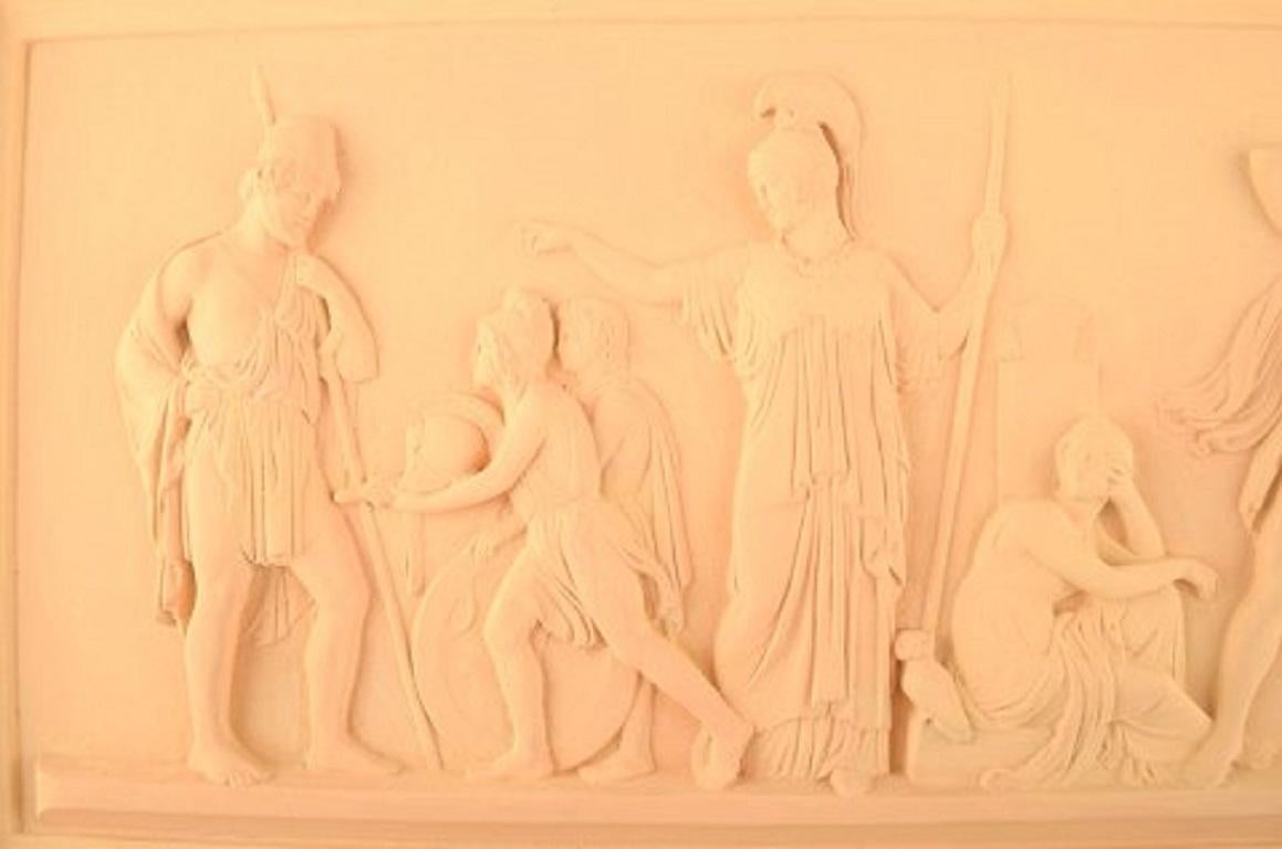 Ipsen's, Danemark. Grande plaque murale en terre cuite avec motif d'après Thorvaldsen, années 1890.
Dimensions : 51 x 27,5 cm : 51 x 27,5 cm.
En parfait état.
Estampillé.