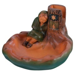 Ipsens, Denmark, V. N. Myhregaard, Bowl with Motif from the Little Match Seller Ipsens, Denmark, V. N. Myhregaard, Bowl with Motif from the Little Match Seller