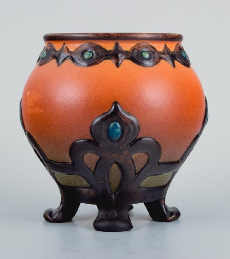 Danish Ipsen's Widow, Two Small Ceramic Vases, 1920s-1930s For Sale