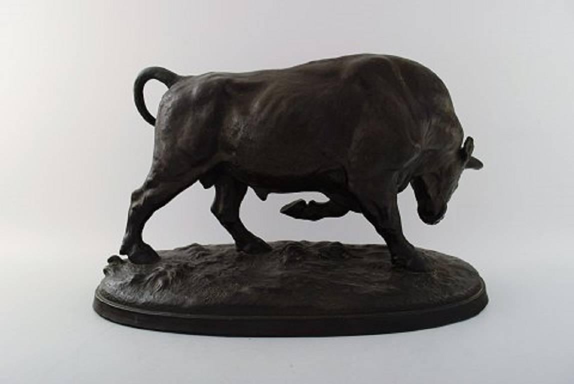 Ipsens, Denmark by Laurits Jensen 1904, terracotta. Bull on socket.
Measures: 35 cm. x 23 cm.
In perfect condition.
Marked : Ipsens.