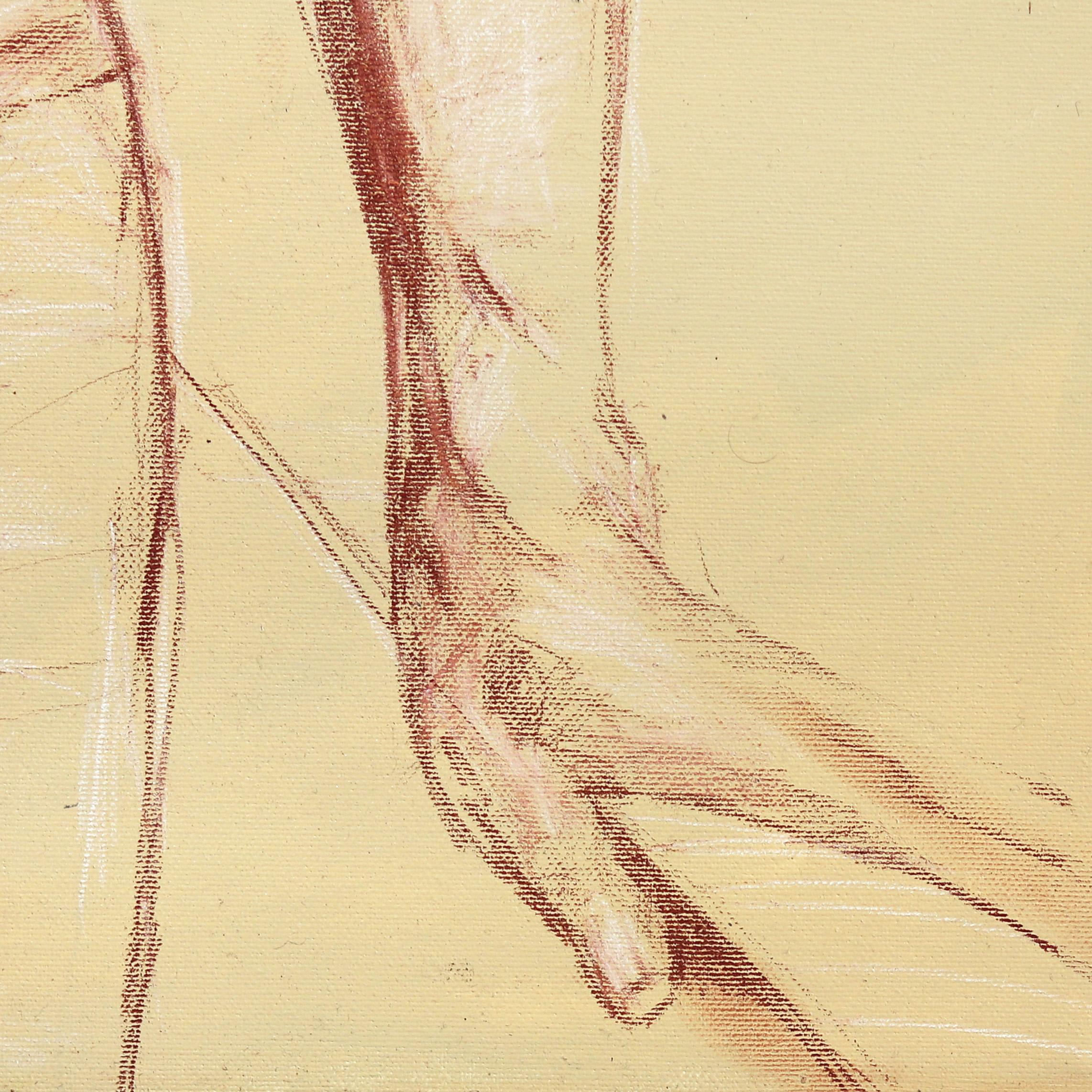 Realidad alternativa nº 1 - Arte abstracto figurativo original Pintura acrílica y lana en venta 4