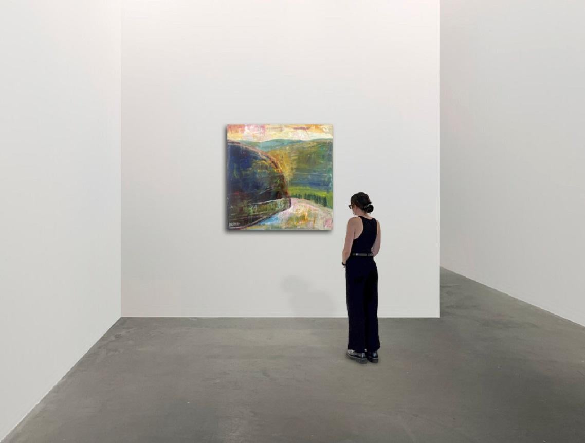 Serie de la montaña, después de Monet - Painting de Ira Barkoff