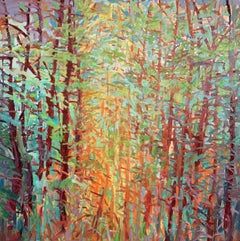 "Sun Streak" -- Romantic, American Monet, Landscape, Abstract 