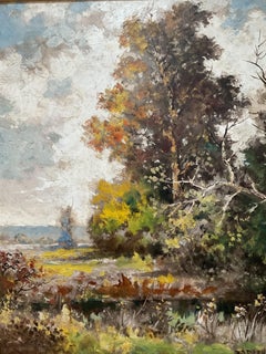 Paysage impressionniste américain - Liste de l'artiste de Pennsylvanie Ira Deen, vers les années 1930