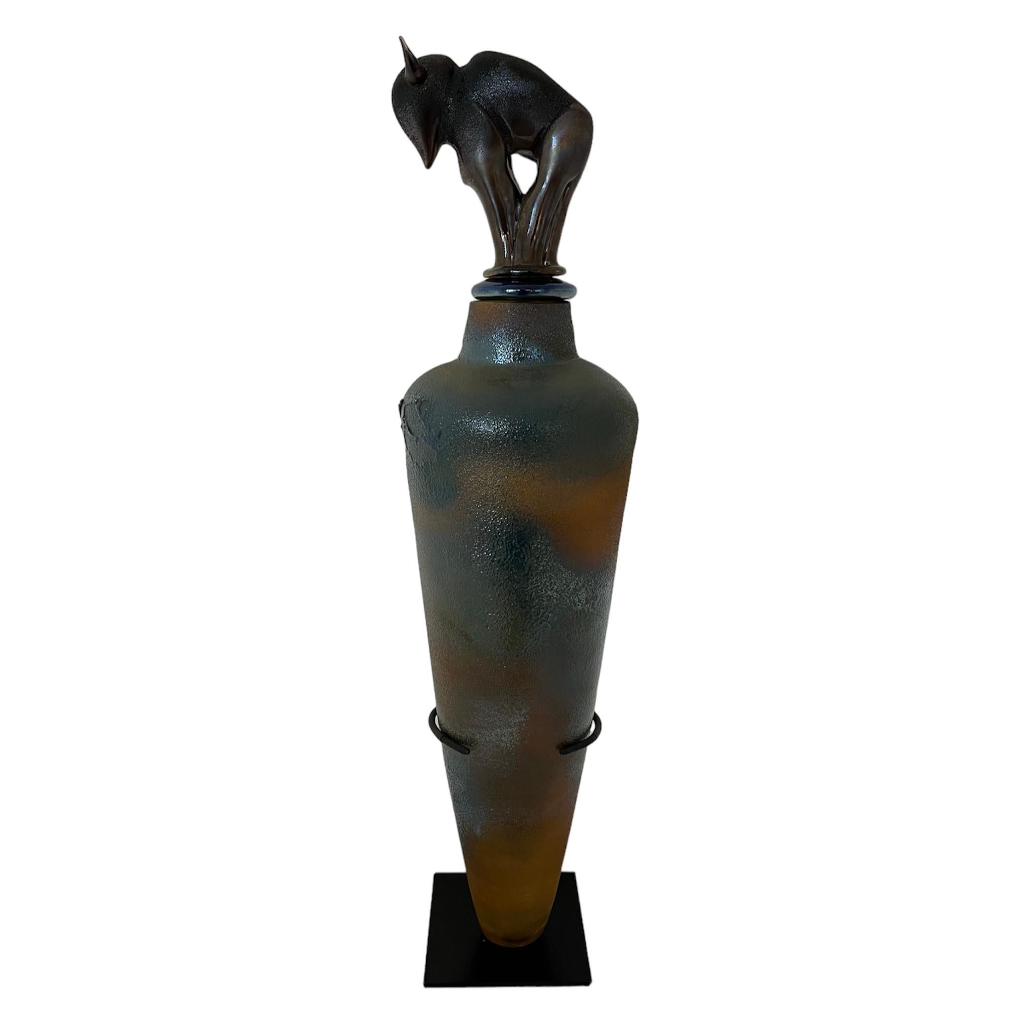 Pot canopéque buffle - Sculpture de Ira Lujan