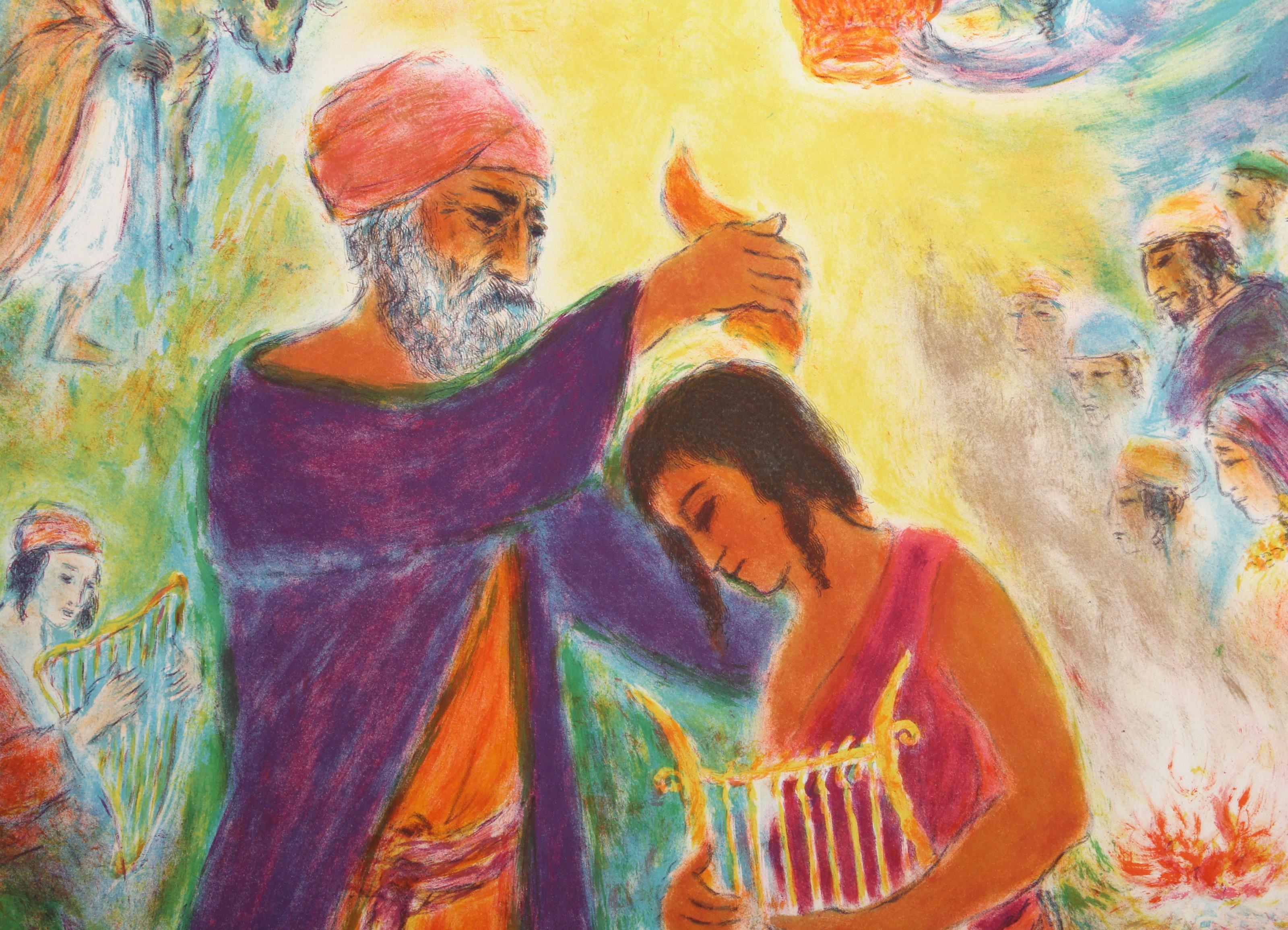 Blessings, litografia moderna di Ira Moskowitz in vendita 1