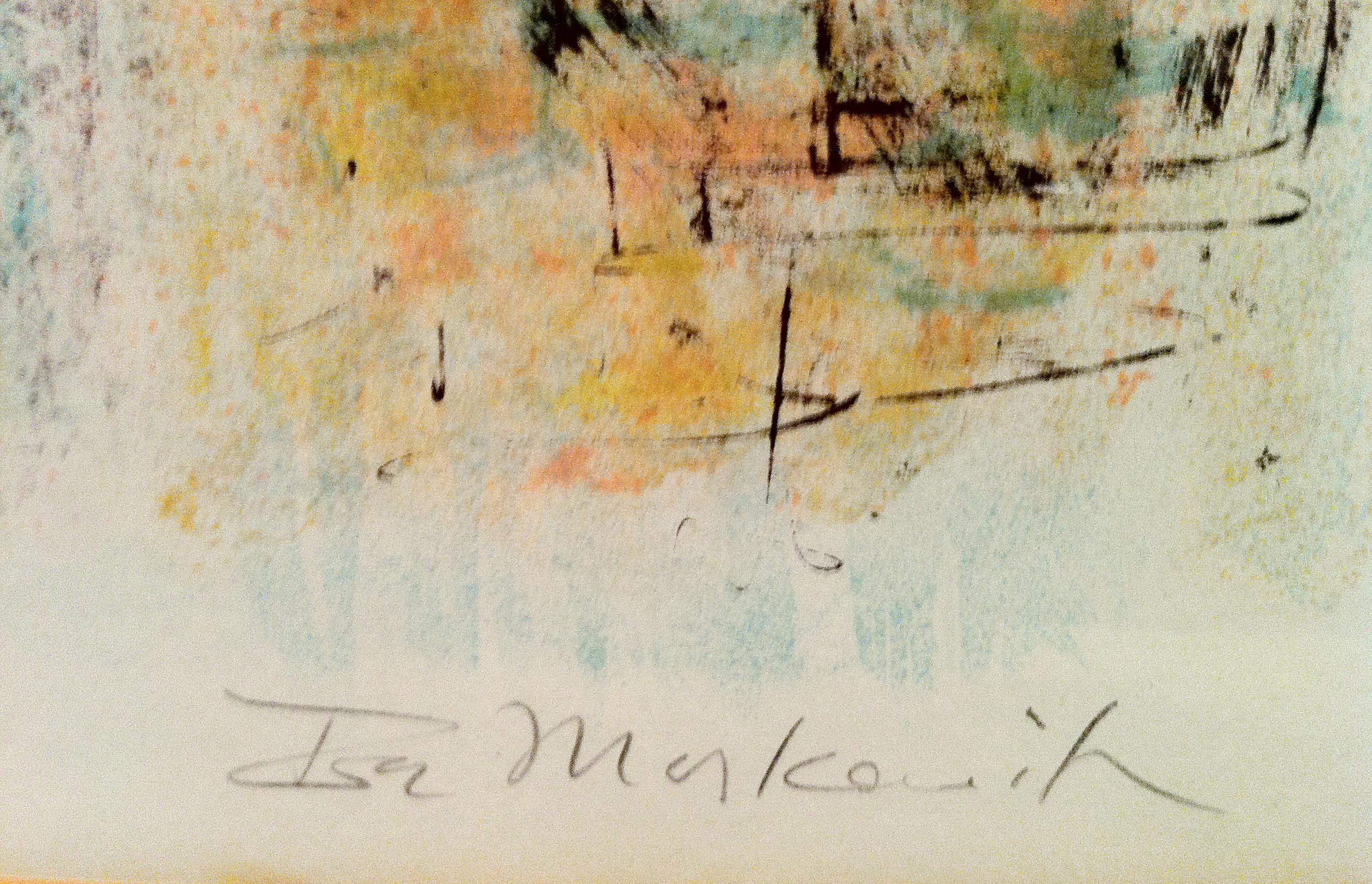 Canal y puente, litografía moderna de Ira Moskowitz en venta 1