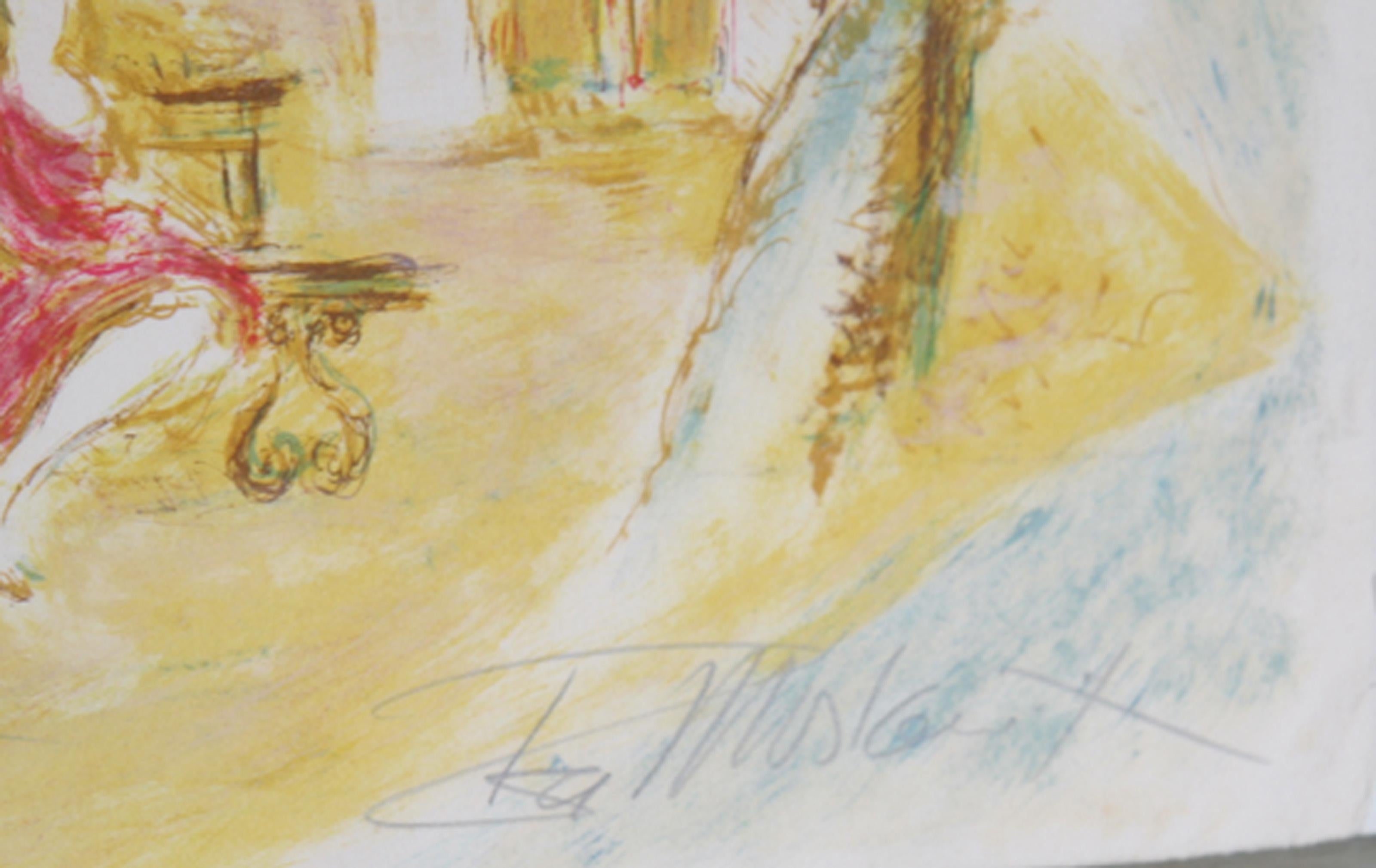 Fiori 5, litografia moderna di Ira Moskowitz in vendita 1
