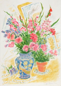 Flores 6, Litografía moderna de Ira Moskowitz