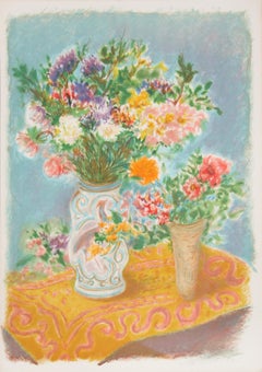 Flowers 7, lithographie moderne d'Ira Moskowitz