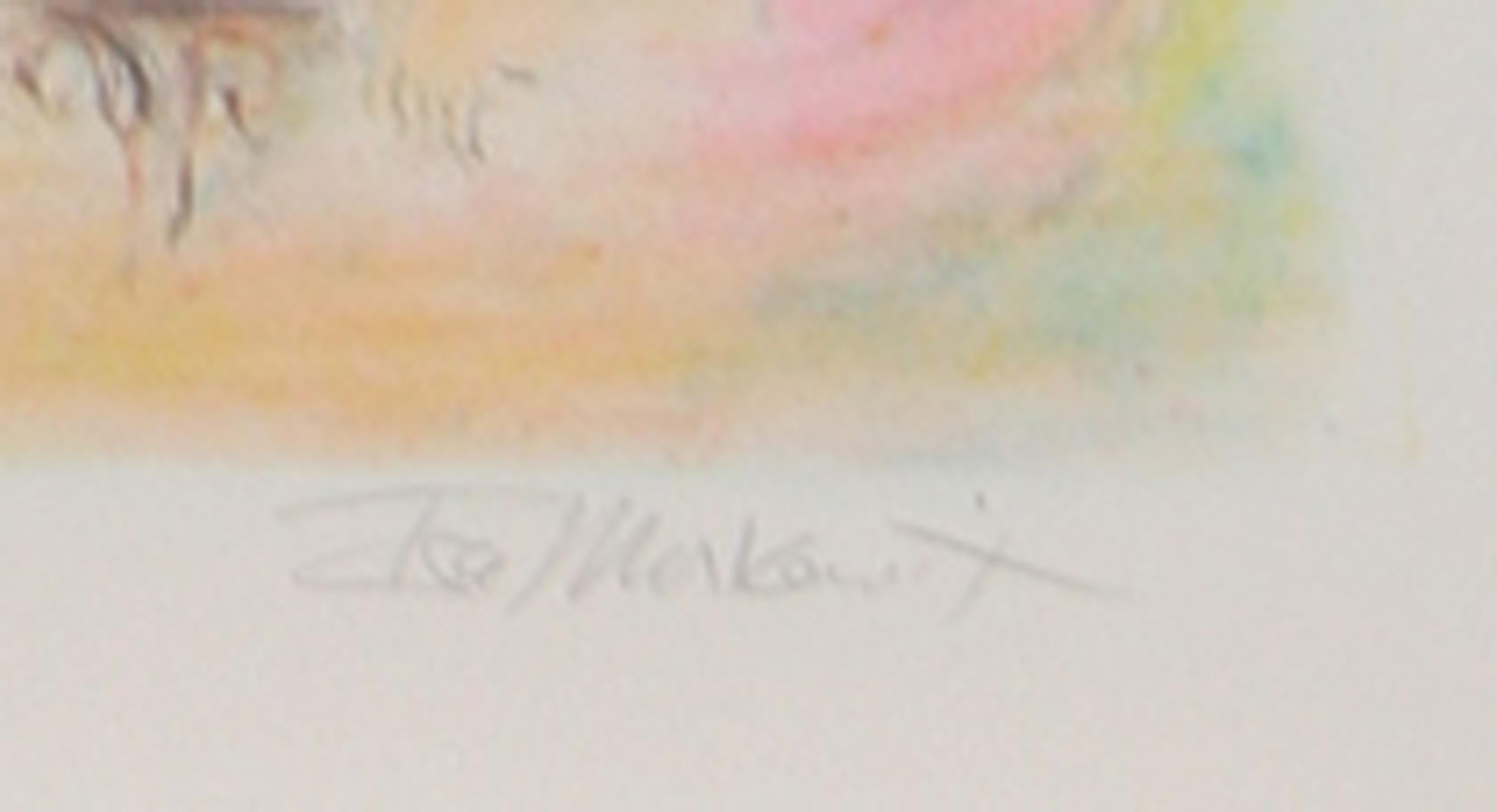 L'Amour, litografia contemporanea di Ira Moskowitz in vendita 1