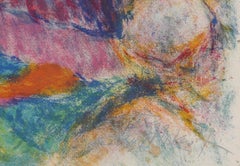 Menorah, Folk Art Lithograph  by Ira Moskowitz